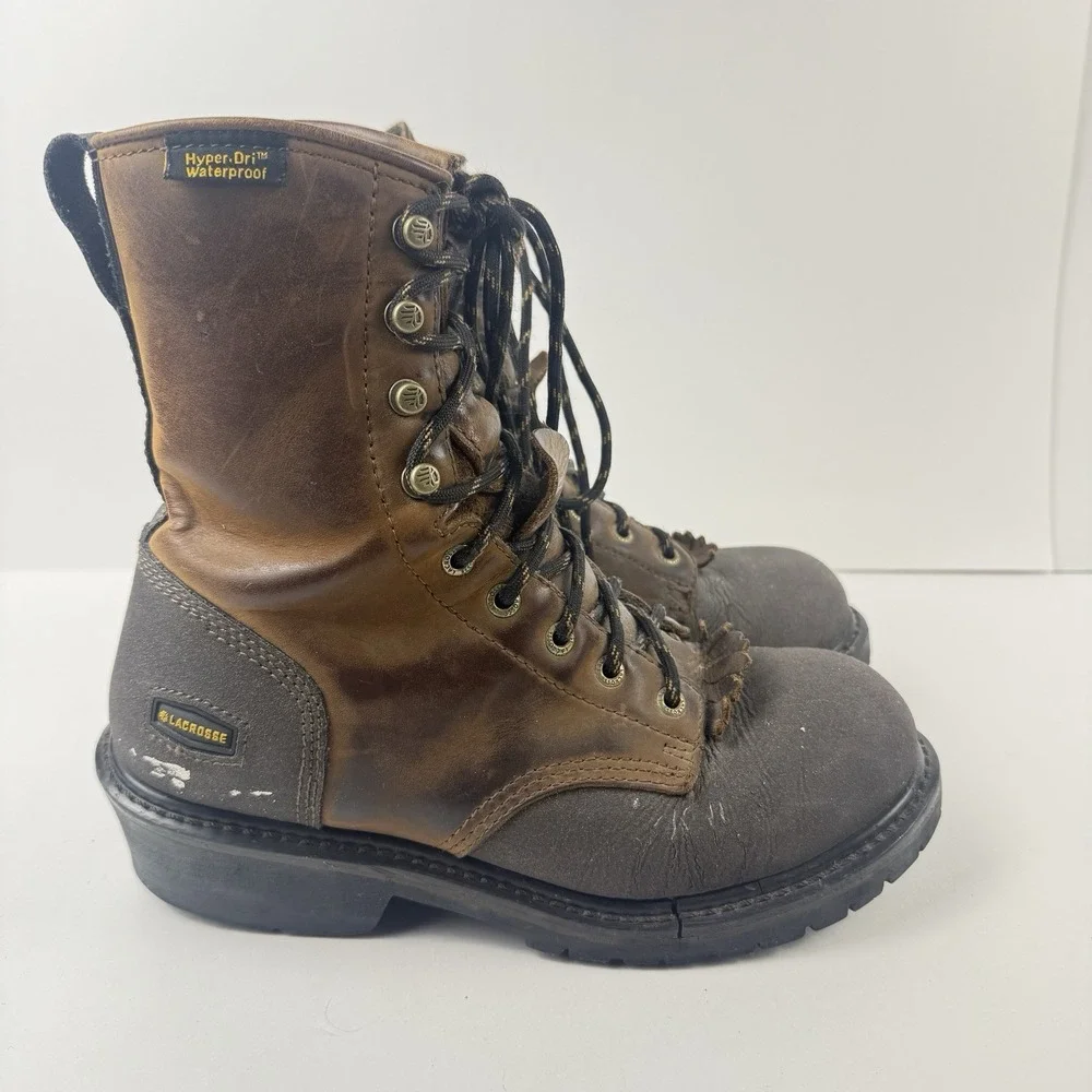 LaCrosse Boots Mens 8 Brown Extreme Tough Logger HD 8